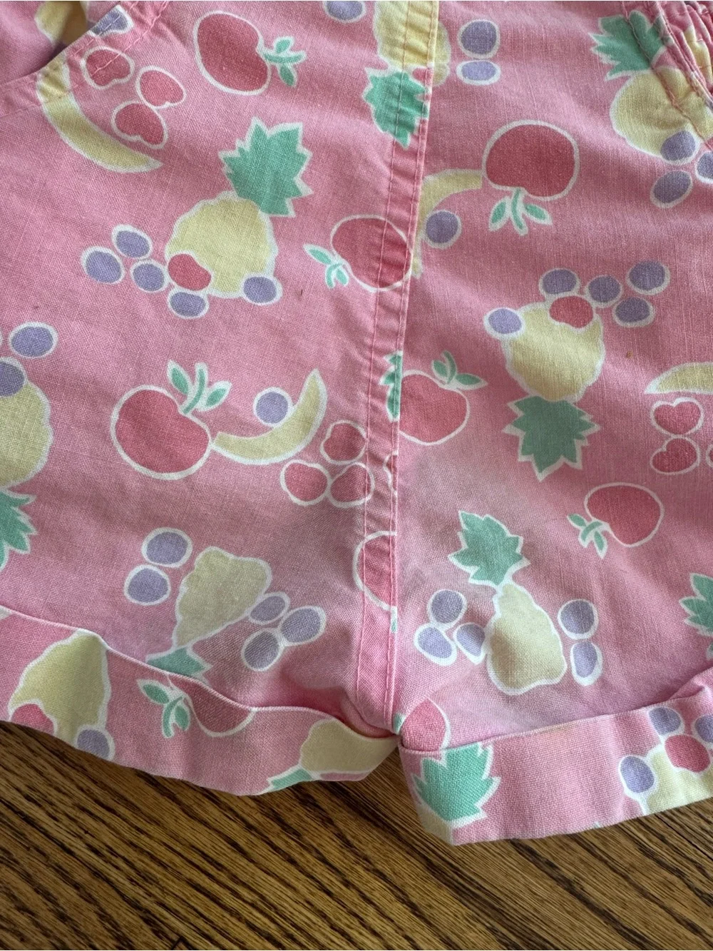 Vintage 90s Girls OshKosh Fruit Vestbak Overalls Size 6